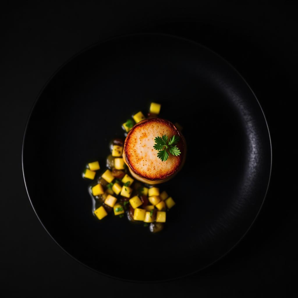 Seared Scallops, Charred Corn Salsa